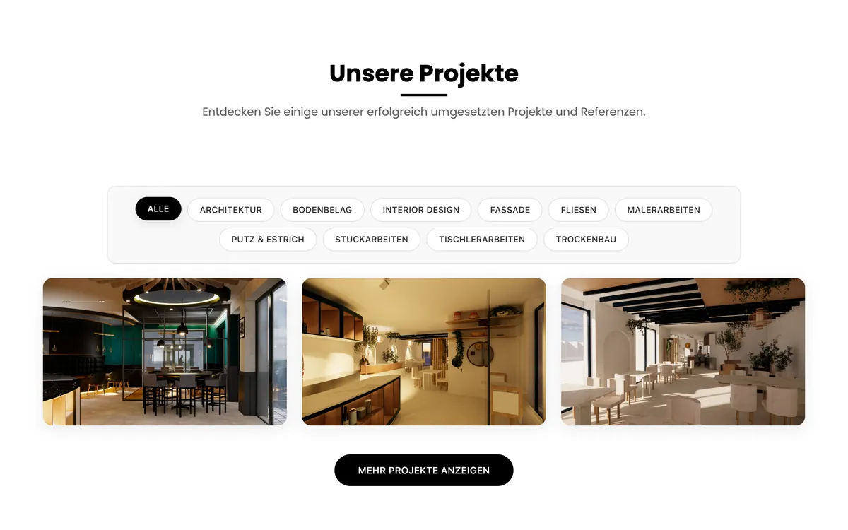 Startseite von mcprojectgmbh.de auf dem Desktop