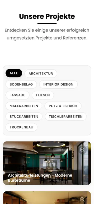 mcprojectgmbh.de auf dem Smartphone